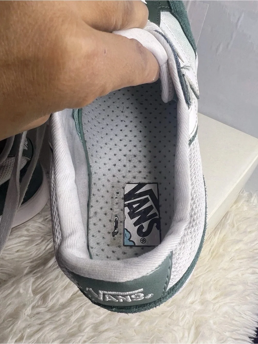 Vans Lowland CC Varsity Green White Skate Sneakers Mens Size 13